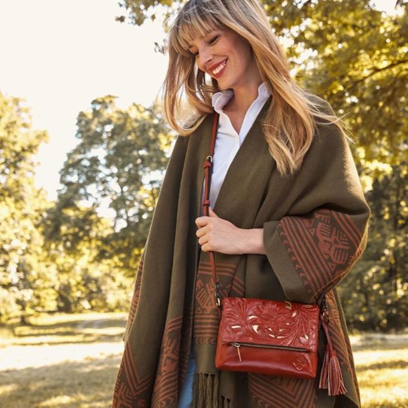 Patricia Nash Corfu Crossbody Cutout Tooled - Picture 5 of 9